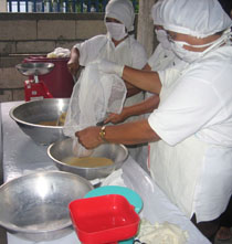 Making ginger tea